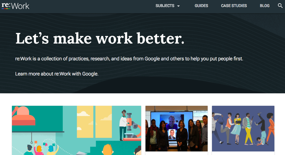 Best Workplace Blogs to Follow - Rework with Google