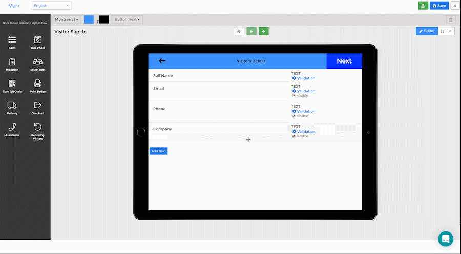 Editing Teamgo kiosk flows