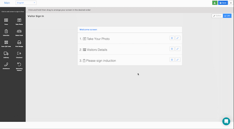 Adding new screens to Teamgo kiosk flows