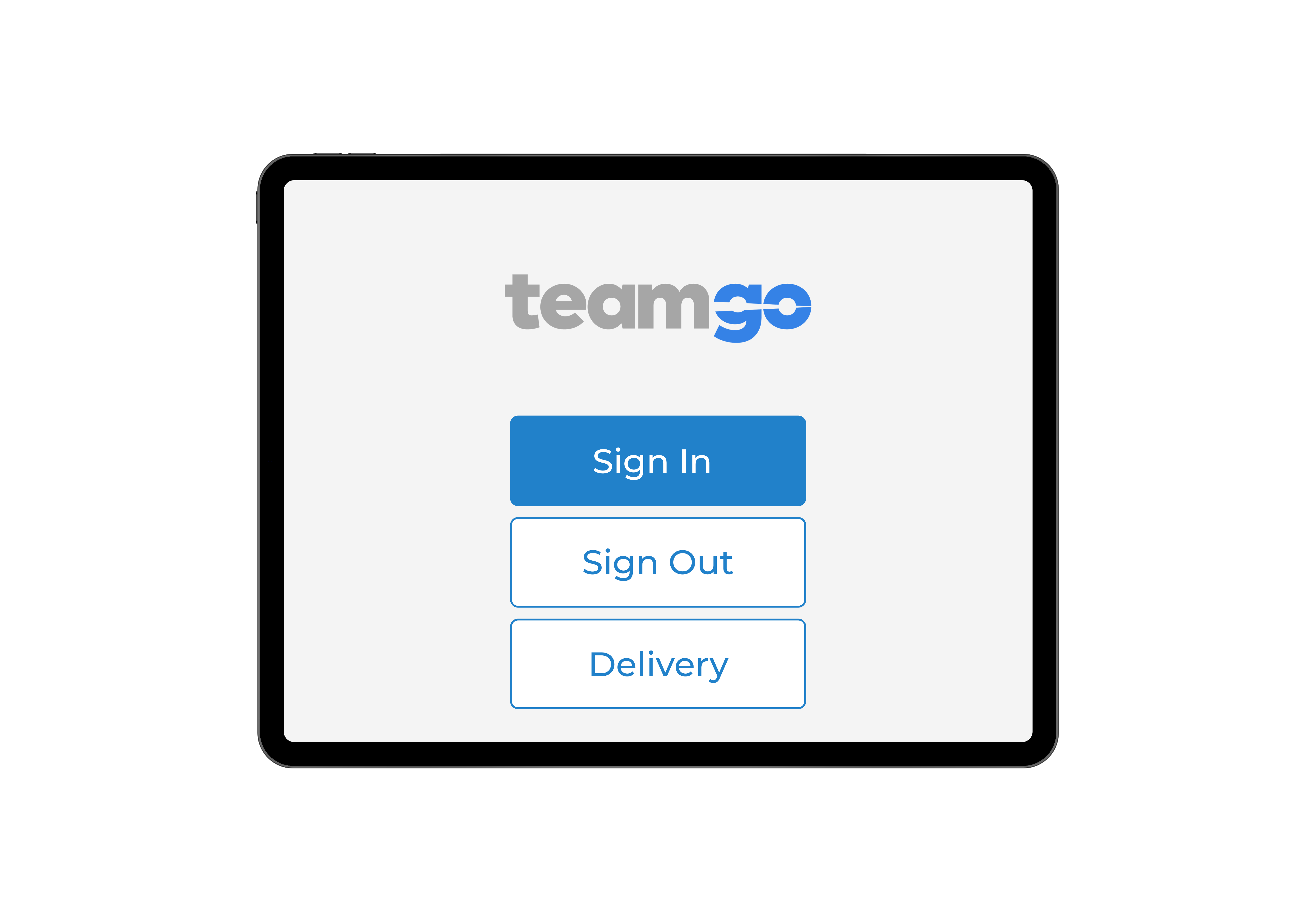 Teamgo Kiosk basic interface