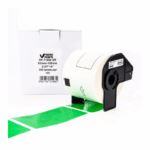 Brother DK-11202 Visitor Badges Green Label