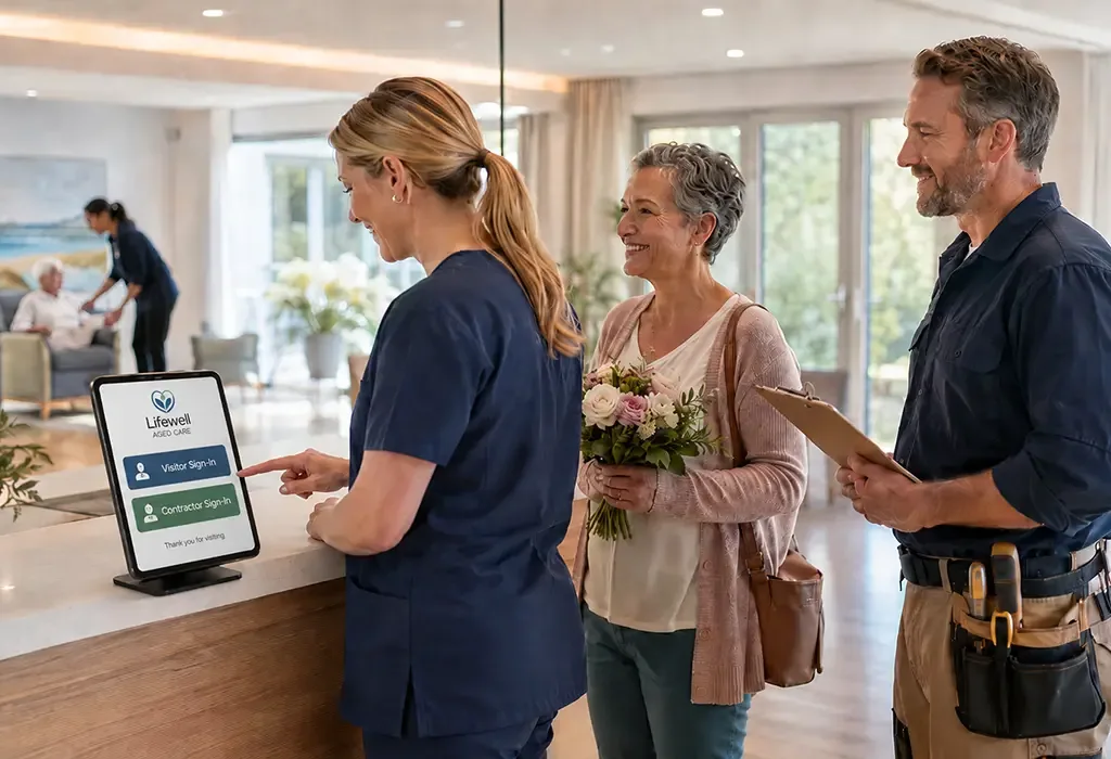 Teamgo Visitor Management Software for Aged Care Homes in Australia