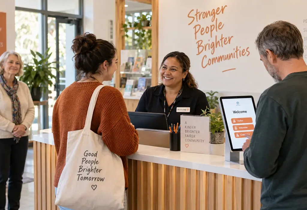 Easy sign-in for visitors, volunteers and contractors